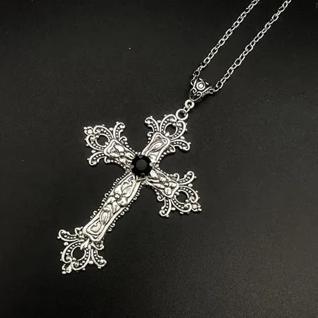 Imagen de producto de: Collar Cruz Gothic Black