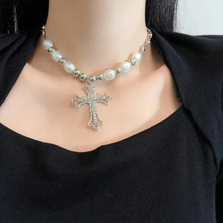 Imagen de producto de: Collar Cruz de Perlas